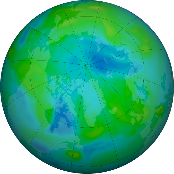 Arctic ozone map for 11 September 2017